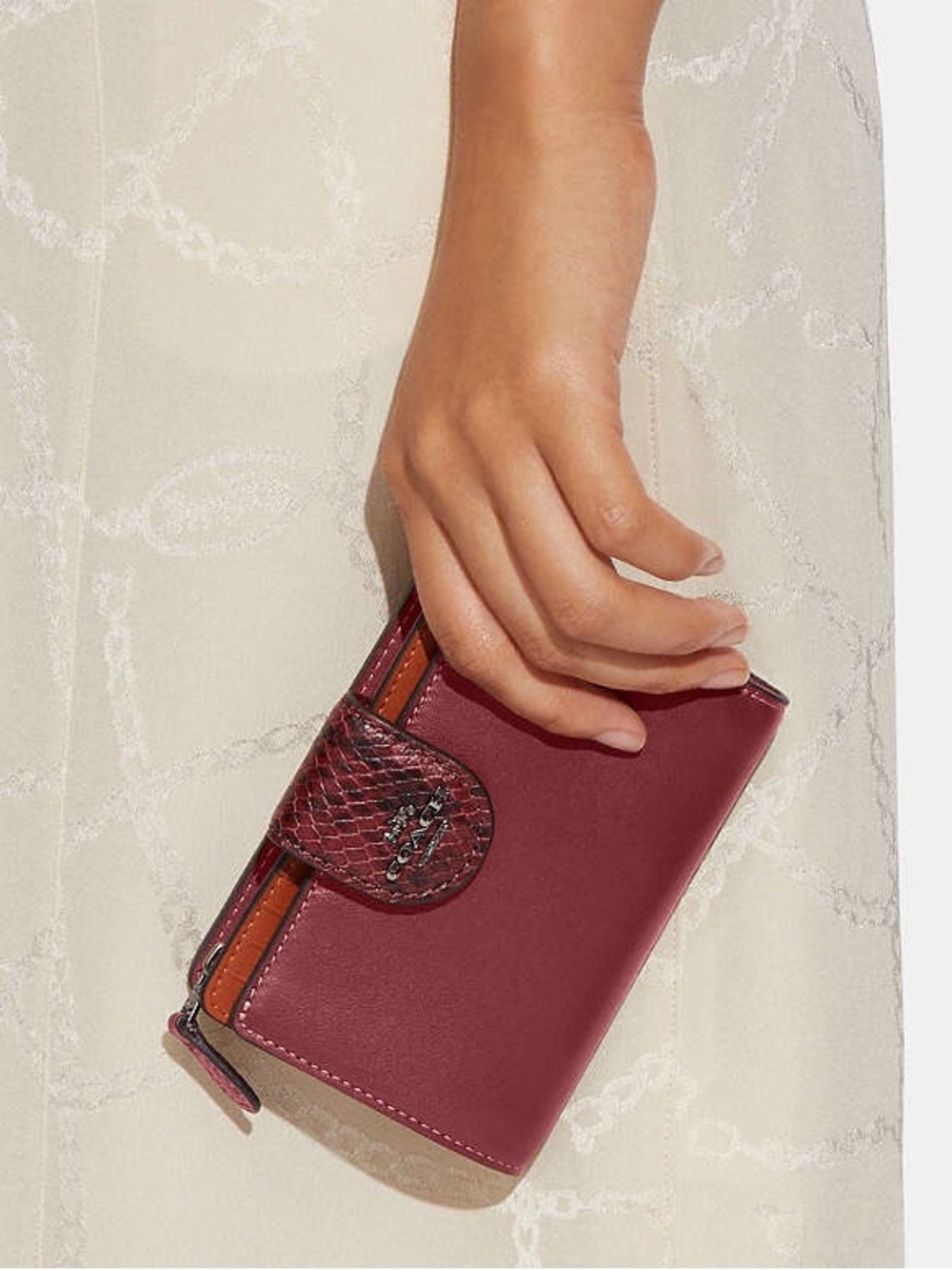 Coach Medium Corner Zip Wallet In Colorblock - Picture 11 of 11